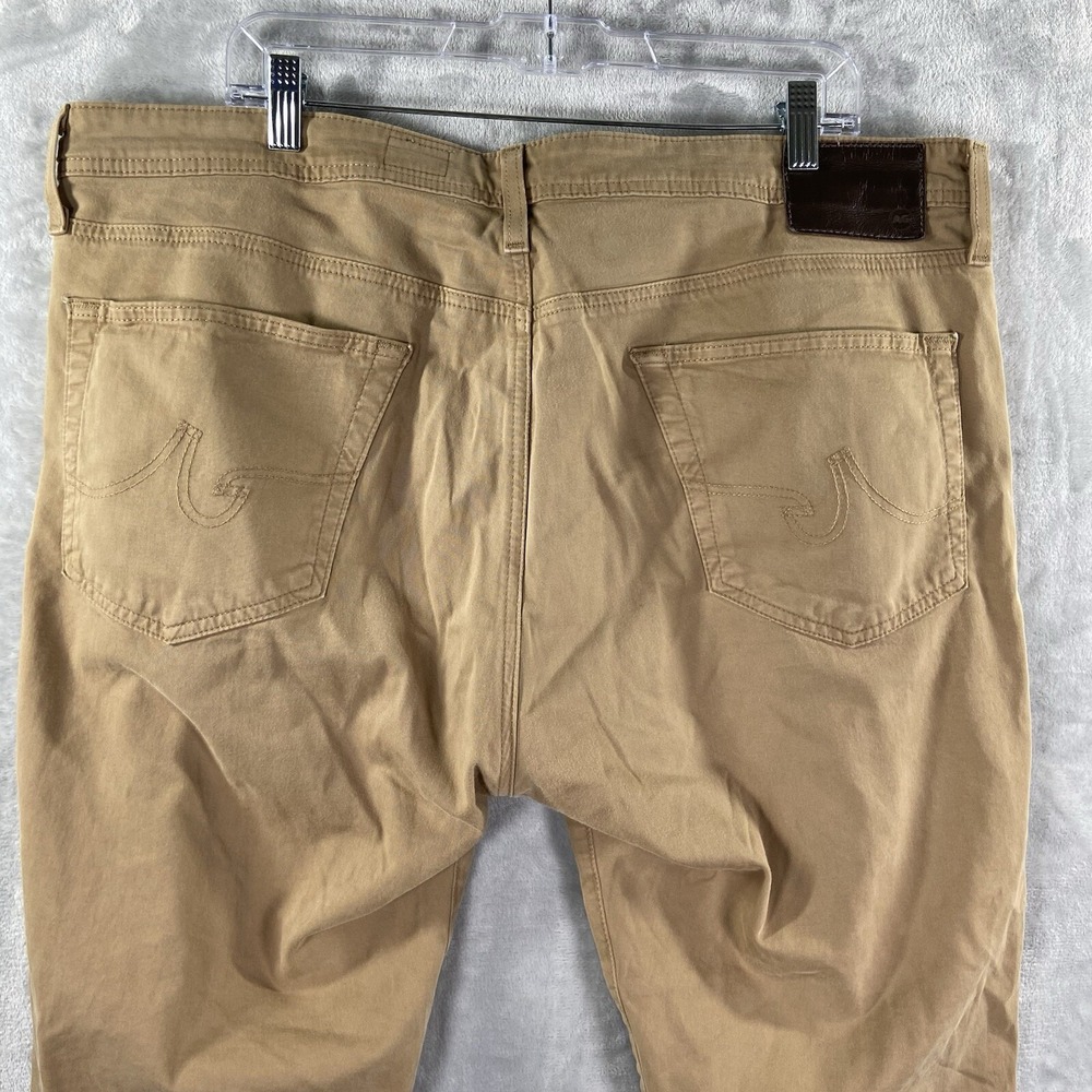 AG Adriano Goldschmied Pants mens 40x32 Everett Slim Straight Brown Chino Casual - Picture 15 of 16